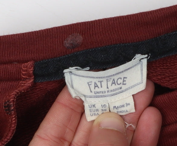 Fat Face Women’s Red Polka Dot Pullover Sweatshirt Size 10