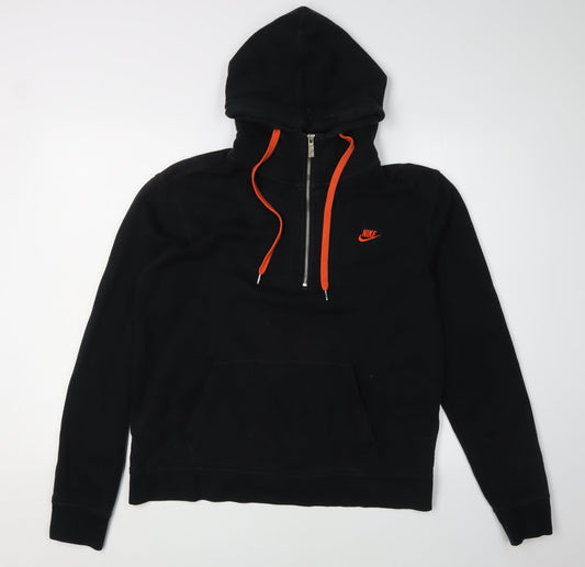 Nike Unisex Black Hoodie M - Full Zip, Logo, Activewear