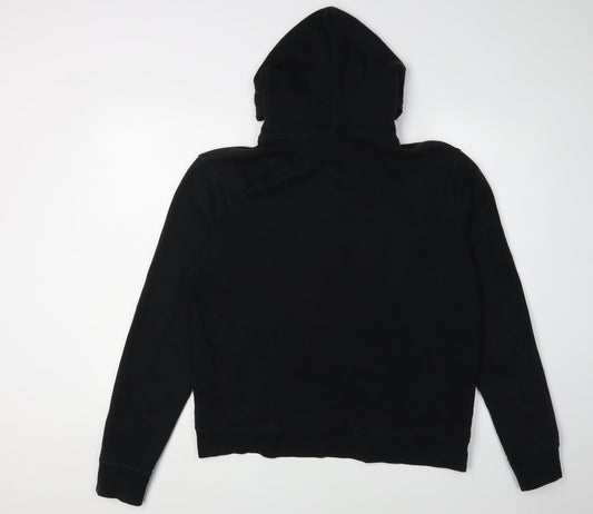 Nike Unisex Black Hoodie M - Full Zip, Logo, Activewear