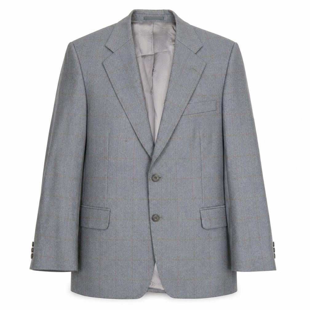 Mens 40 Chest Regular Magee Grey Two-Button Blazer