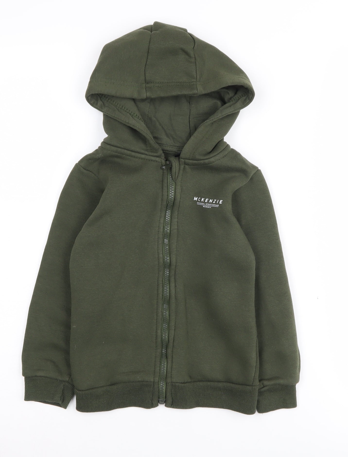 McKenzie Boys Green Full Zip Hoodie 6-7 Years