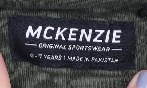 McKenzie Boys Green Full Zip Hoodie 6-7 Years