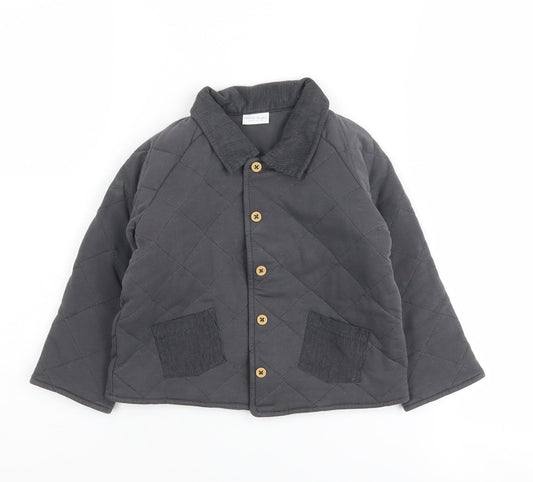Next Boys Grey Quilted Jacket 2 Years