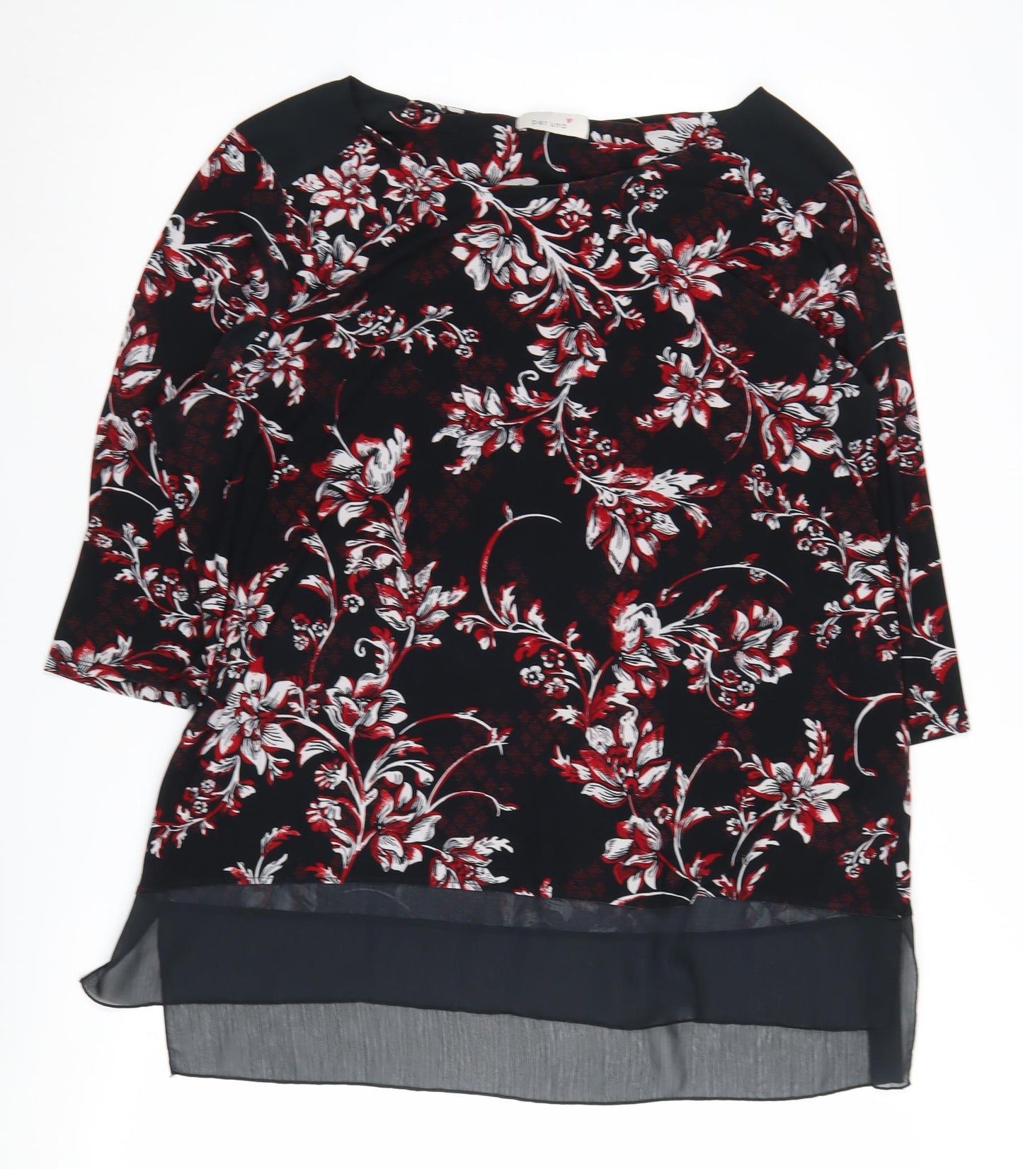 Marks and Spencer Women's Multicoloured Floral Tunic Blouse Size 20
