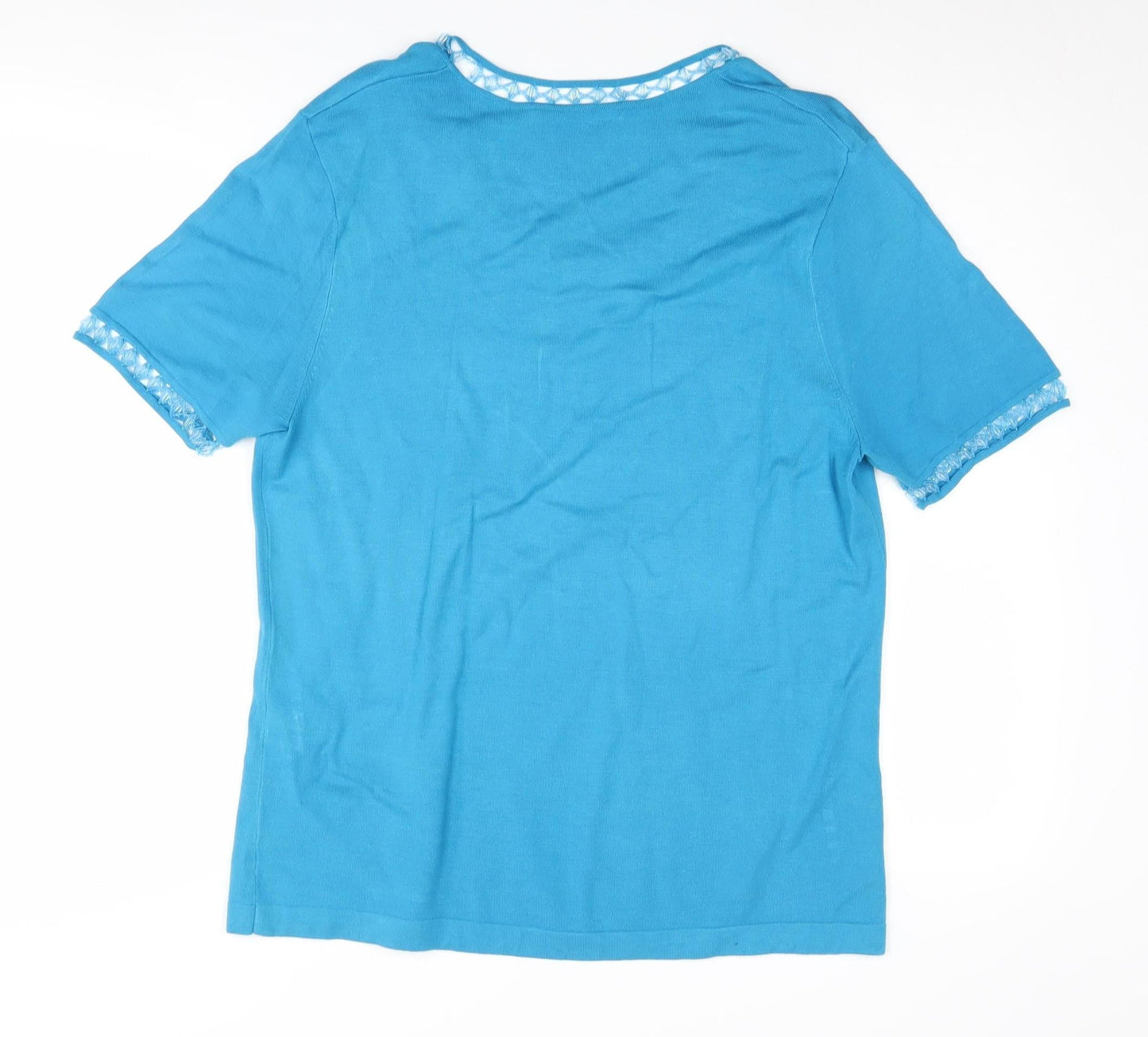 Windsmoor Women's Blue Round Neck Short Sleeve T-Shirt M