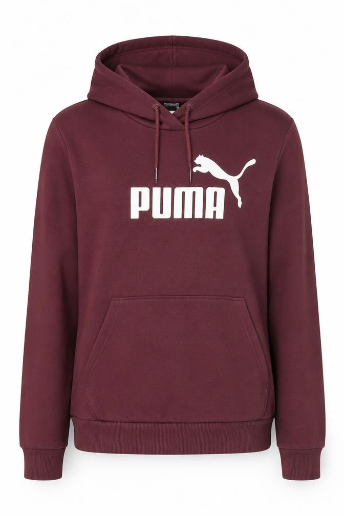 Womens UK 10 Regular PUMA Red Pullover Hoodie