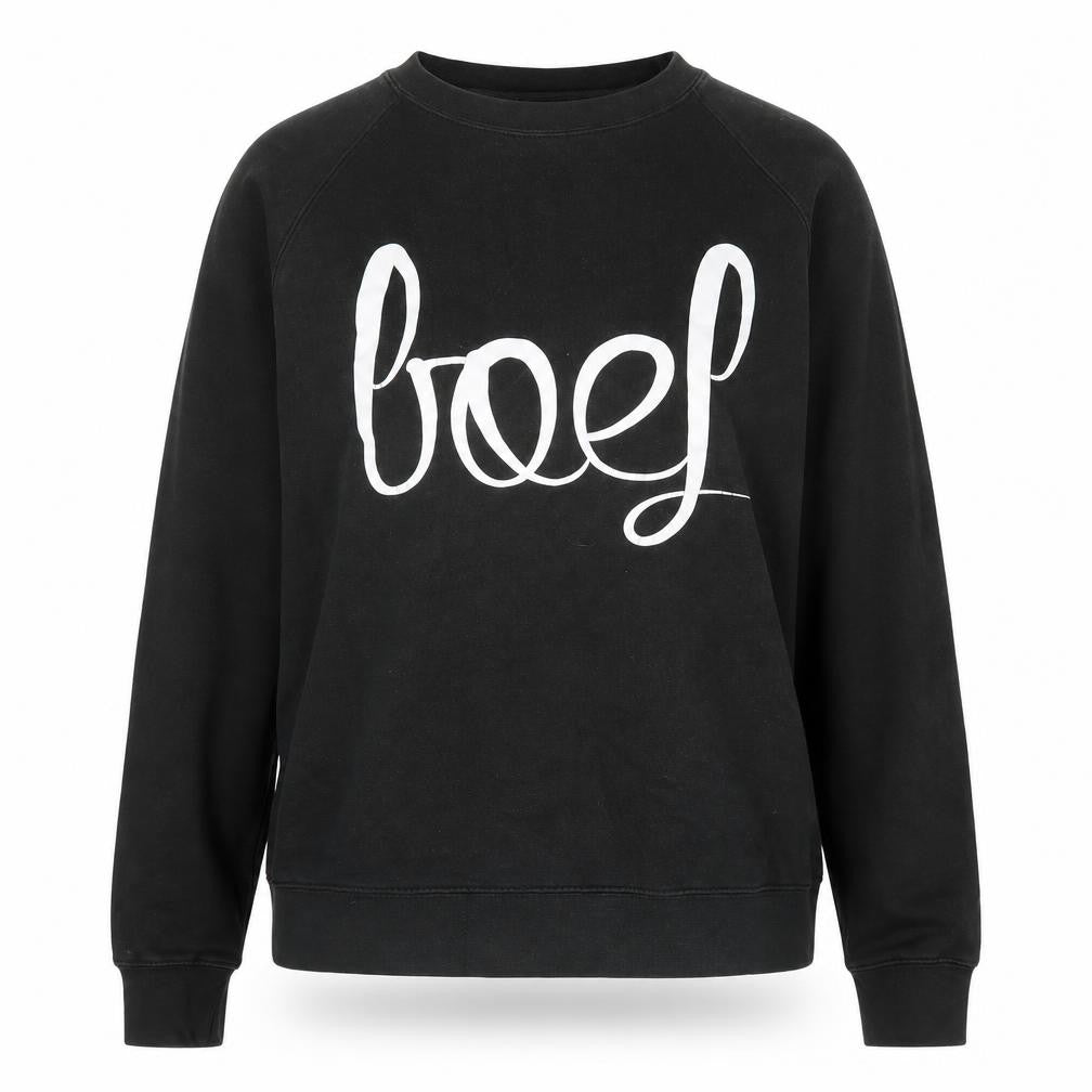 Colourful Womens Rebel Black Logo Sweatshirt L