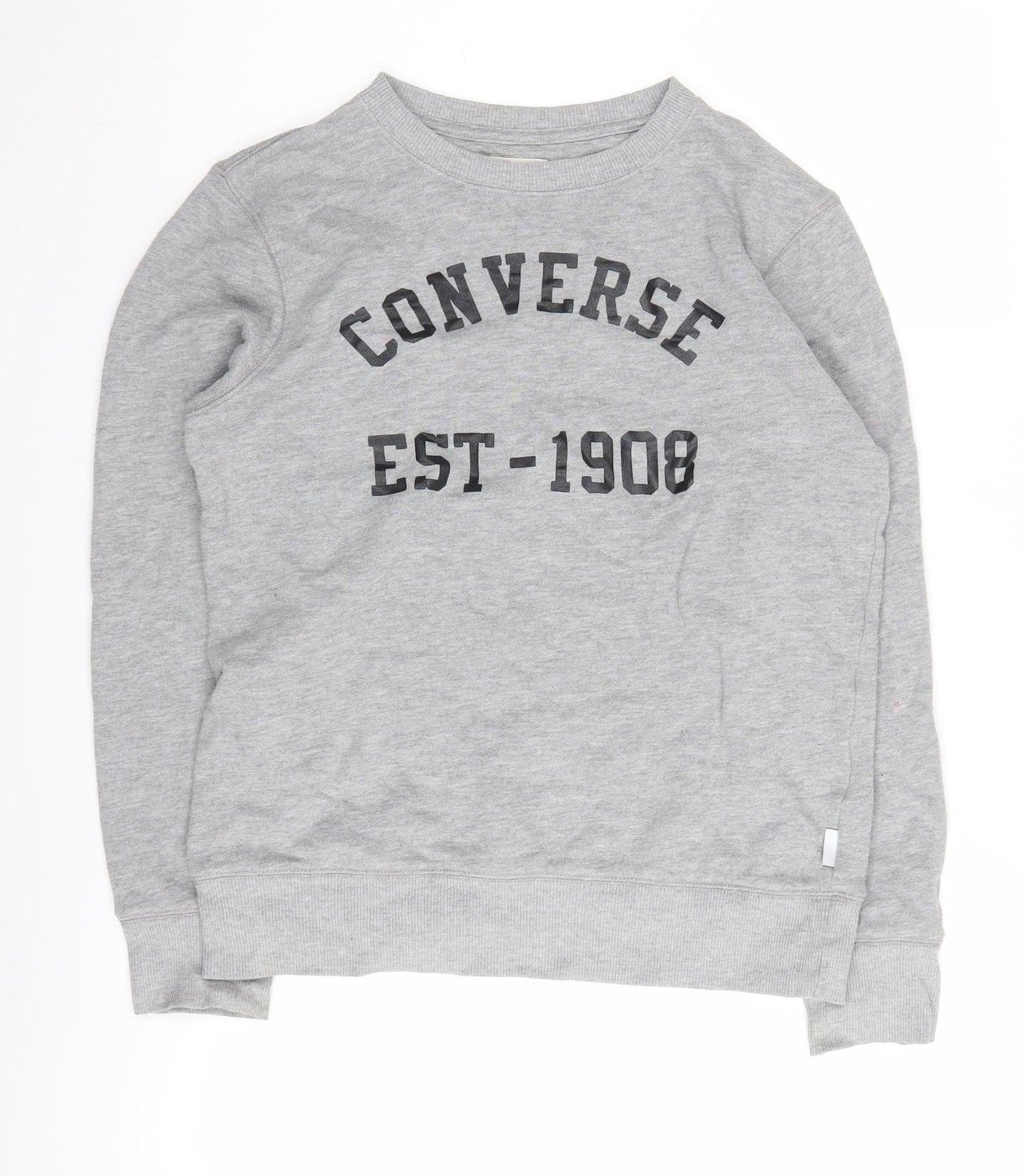 Converse Boys Grey Sweatshirt 12-13 Years Graphic Print Pullover