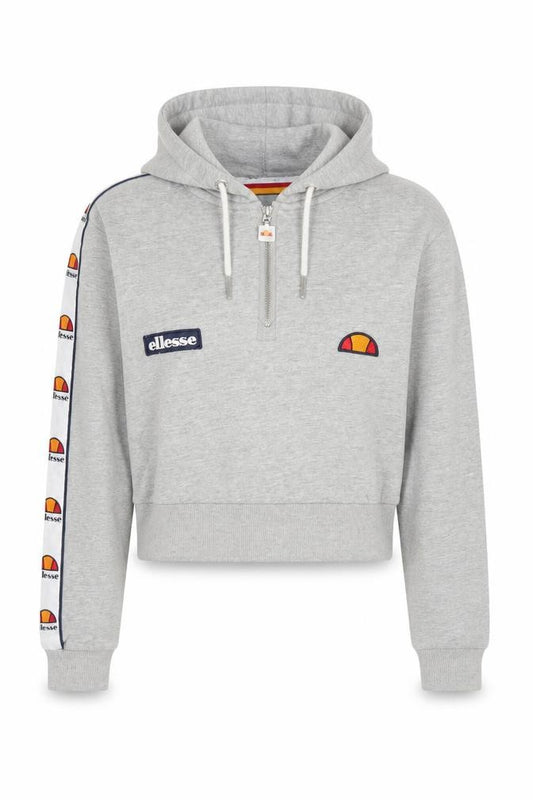 Womens UK 6 Regular ellesse Grey Pullover Hoodie