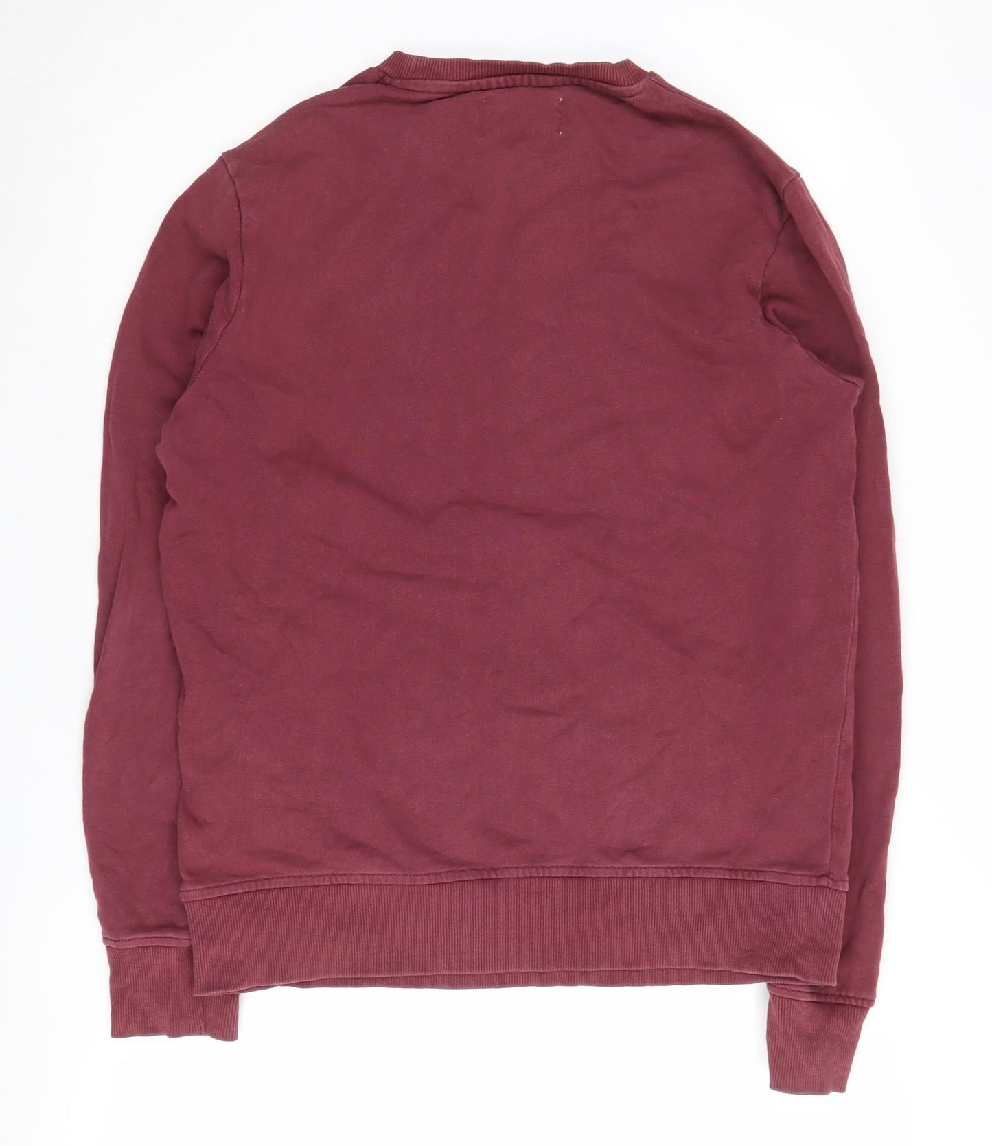 Jack & Jones Men's Red Graphic Sweatshirt, Crew Neck, Size Regular