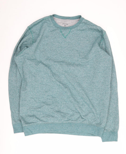 James Pringle Men's Green Pullover Sweatshirt L