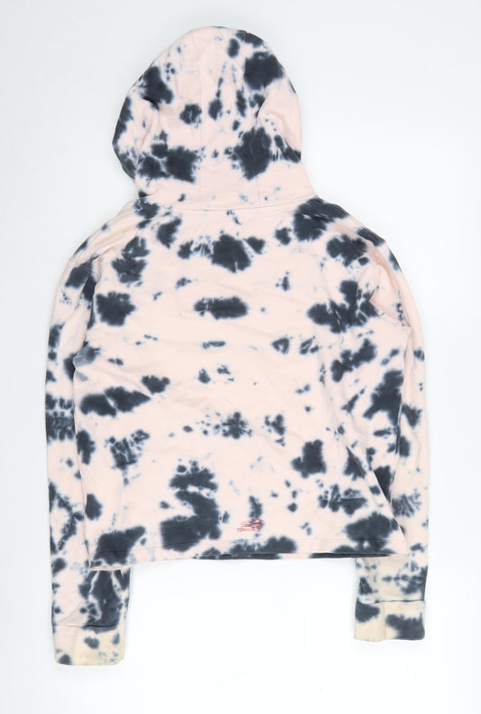 Skechers Girls Pink Tie-Dye Hoodie, 12-13 Years, Logo Accents