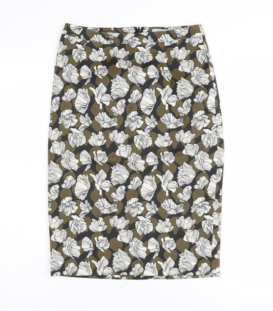 Jigsaw Women's Floral Pencil Skirt, Size 6, Multicoloured
