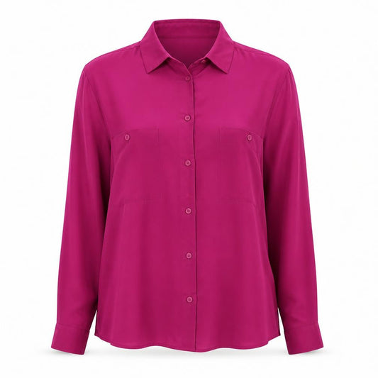 Womens UK Size 12 Alexon Pink Polyester Button-Up