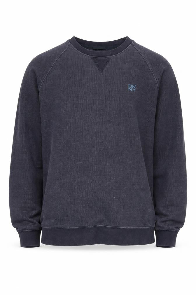 Mens UK L Classic DKNY Black Pullover Sweatshirt