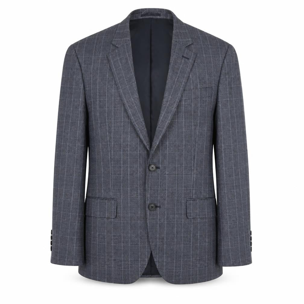 Mens 40 Chest Regular Jaeger Grey Two-Button Blazer