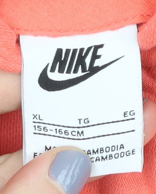 Nike Women's XL Orange Pullover Hoodie