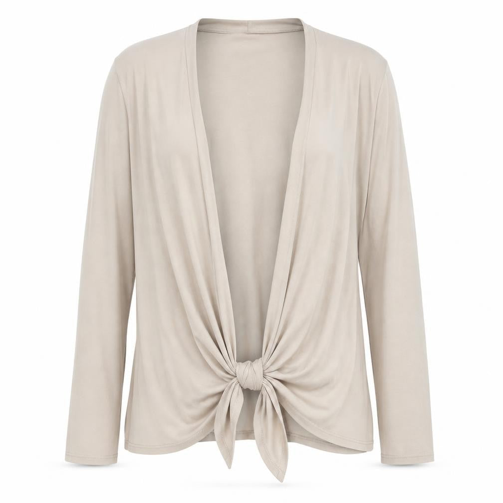 Viyella Women's Beige Wrap Jumper M Long Sleeve