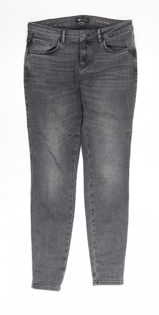 Massimo Dutti Women's Grey Skinny Jeans, Size 12, Excellent