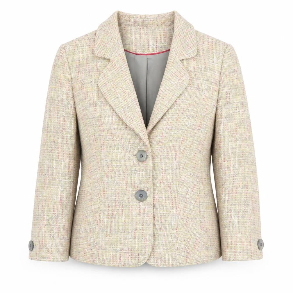 Viyella Women's Multicoloured Blazer Size 8 Regular Suit Jacket