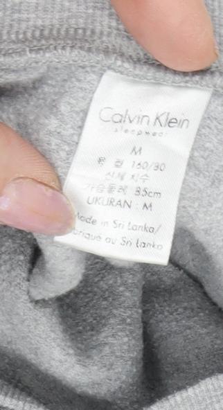 Calvin Klein Grey Logo Sweatshirt, M, Unisex Adults