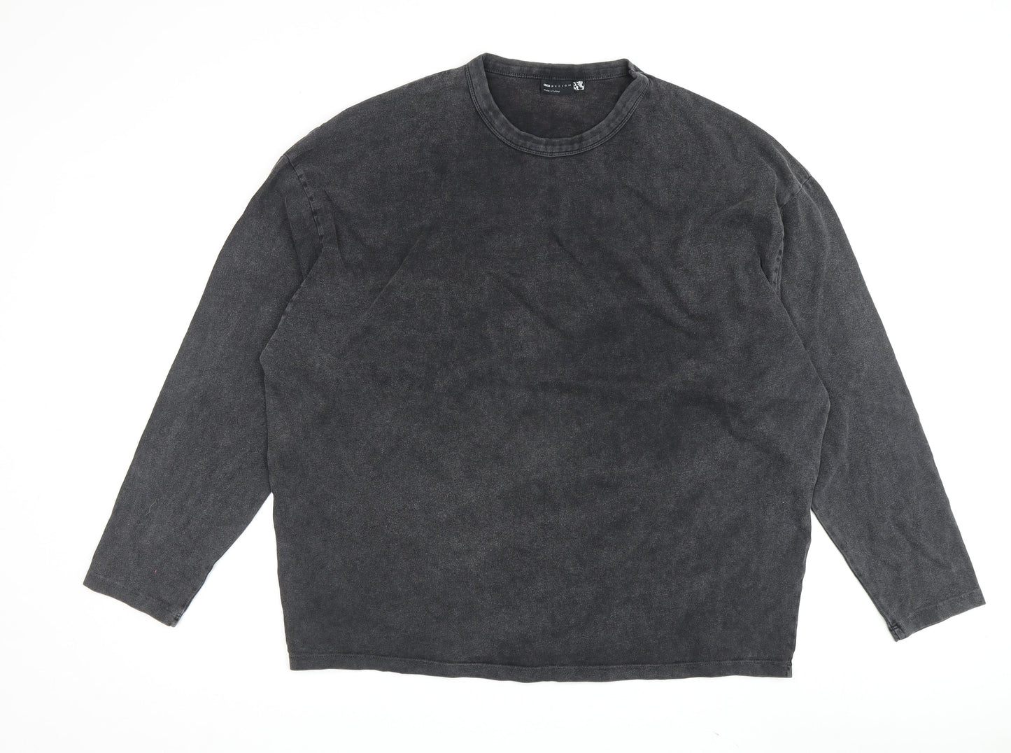 ASOS Men's Black Graphic Long Sleeve T-Shirt M