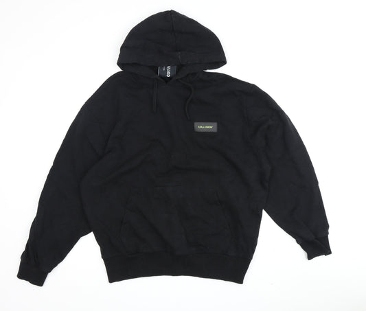 Collusion Men's Black Pullover Hoodie M with Logo