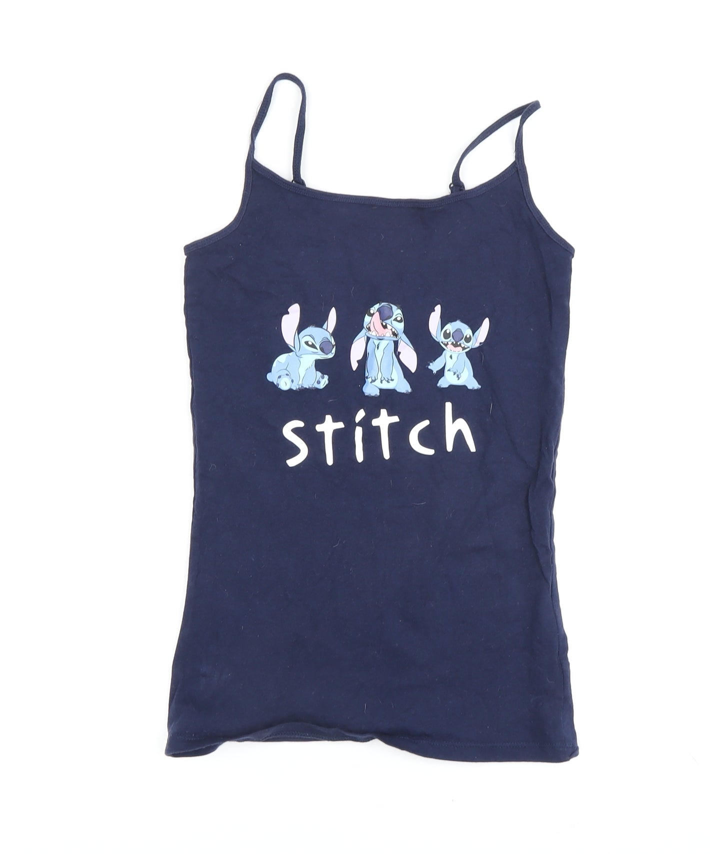 Disney Women’s Blue Stitch Tank - Size 6, Camisole Style