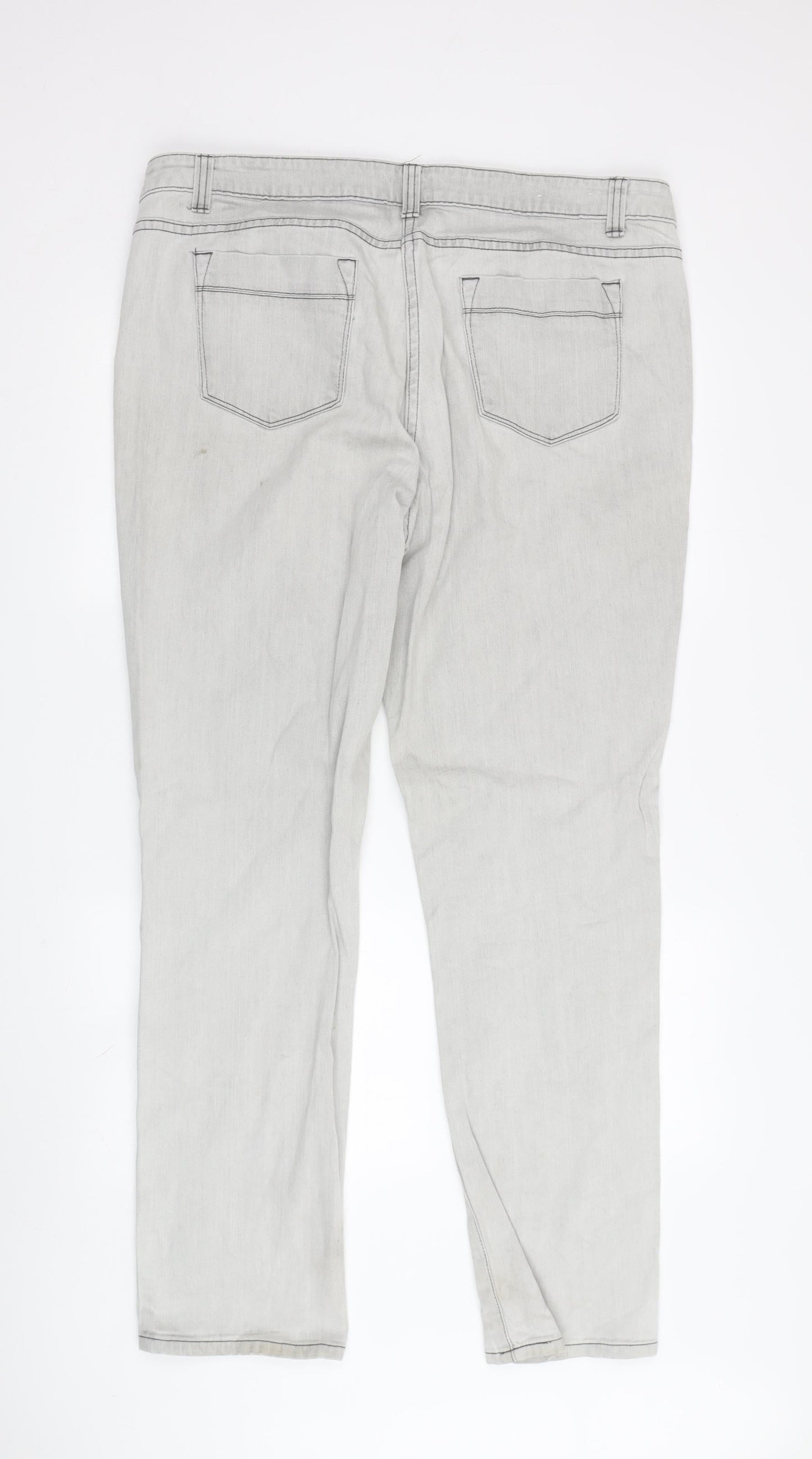 Rocha John Rocha Women’s Grey Straight Jeans Size 18