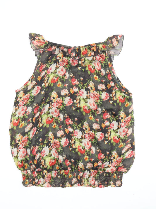 Apricot Women's Multicoloured Floral Tunic Blouse S