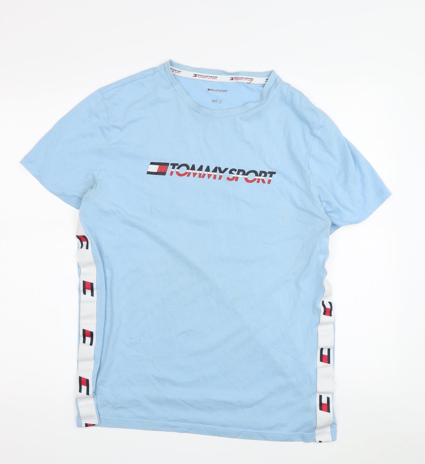 Tommy Sport Men's Blue Logo T-Shirt M