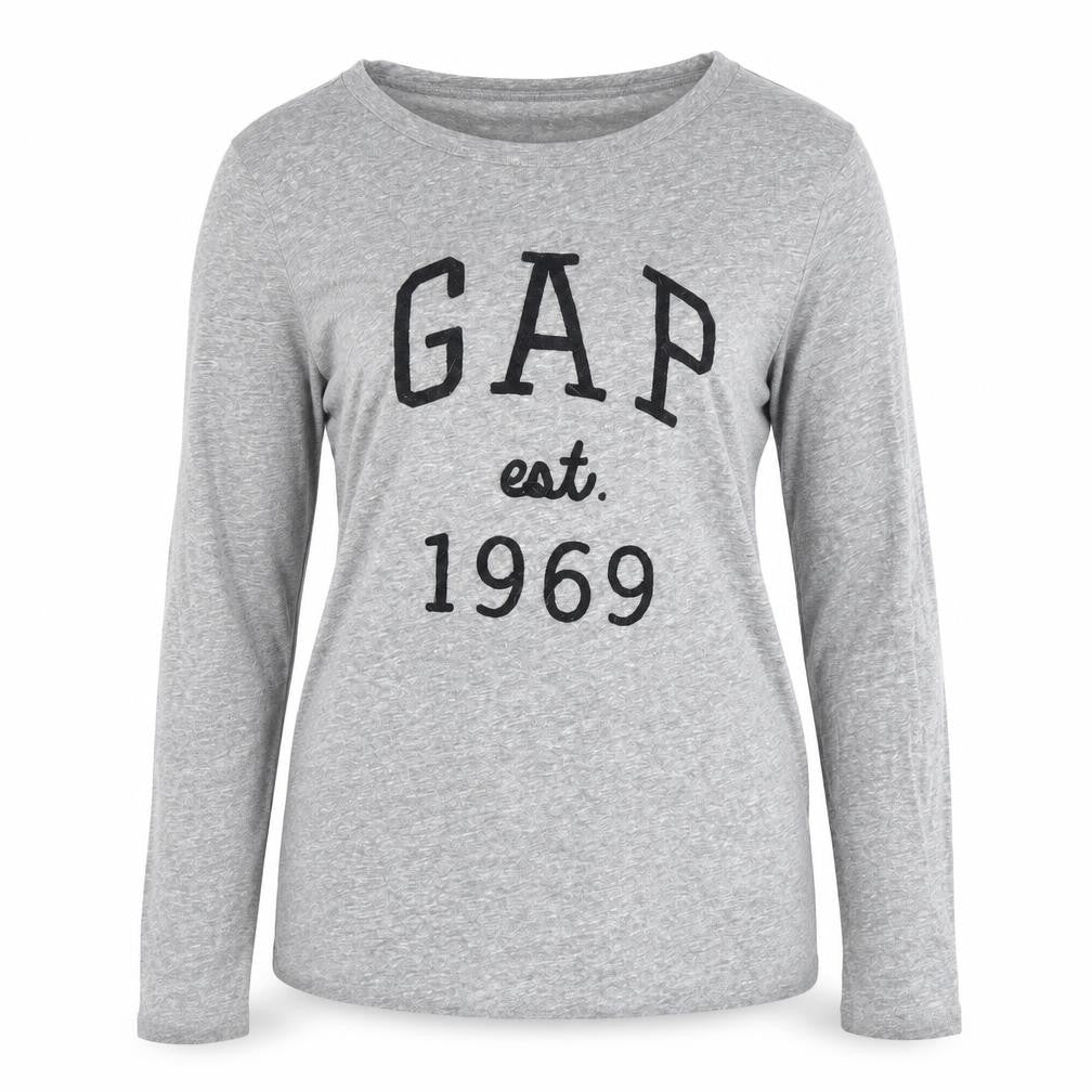 Womens UK Size M Gap Grey Cotton Blend T-Shirt