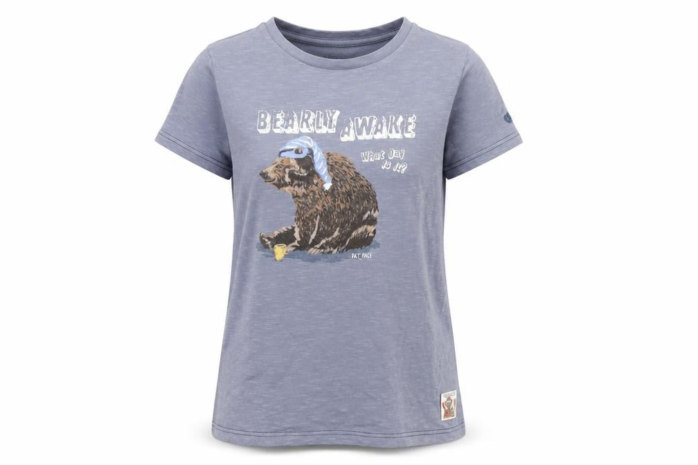 FatFace Girls Blue Bear Pyjama Top 11-12 Years