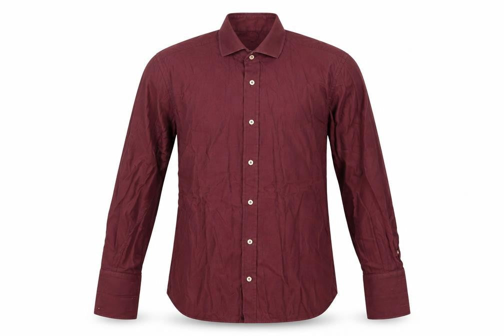 Savoy Taylors Guild Men's Red Slim Fit Dress Shirt