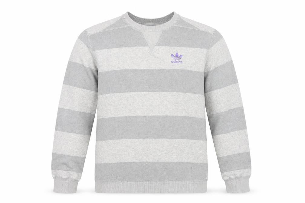 Mens UK S Regular adidas Grey Pullover Sweatshirt