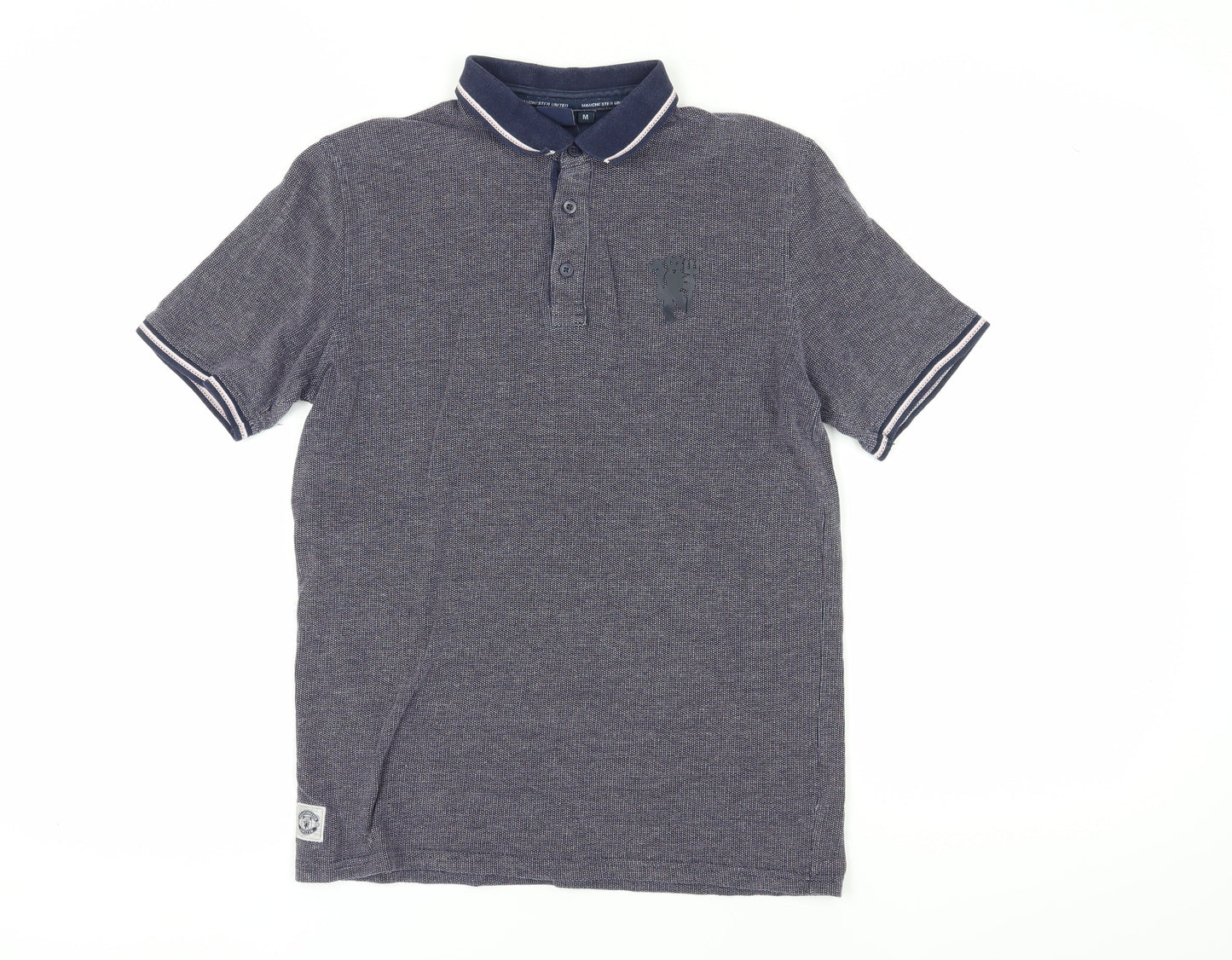 Manchester United Men's Blue Polo Shirt M