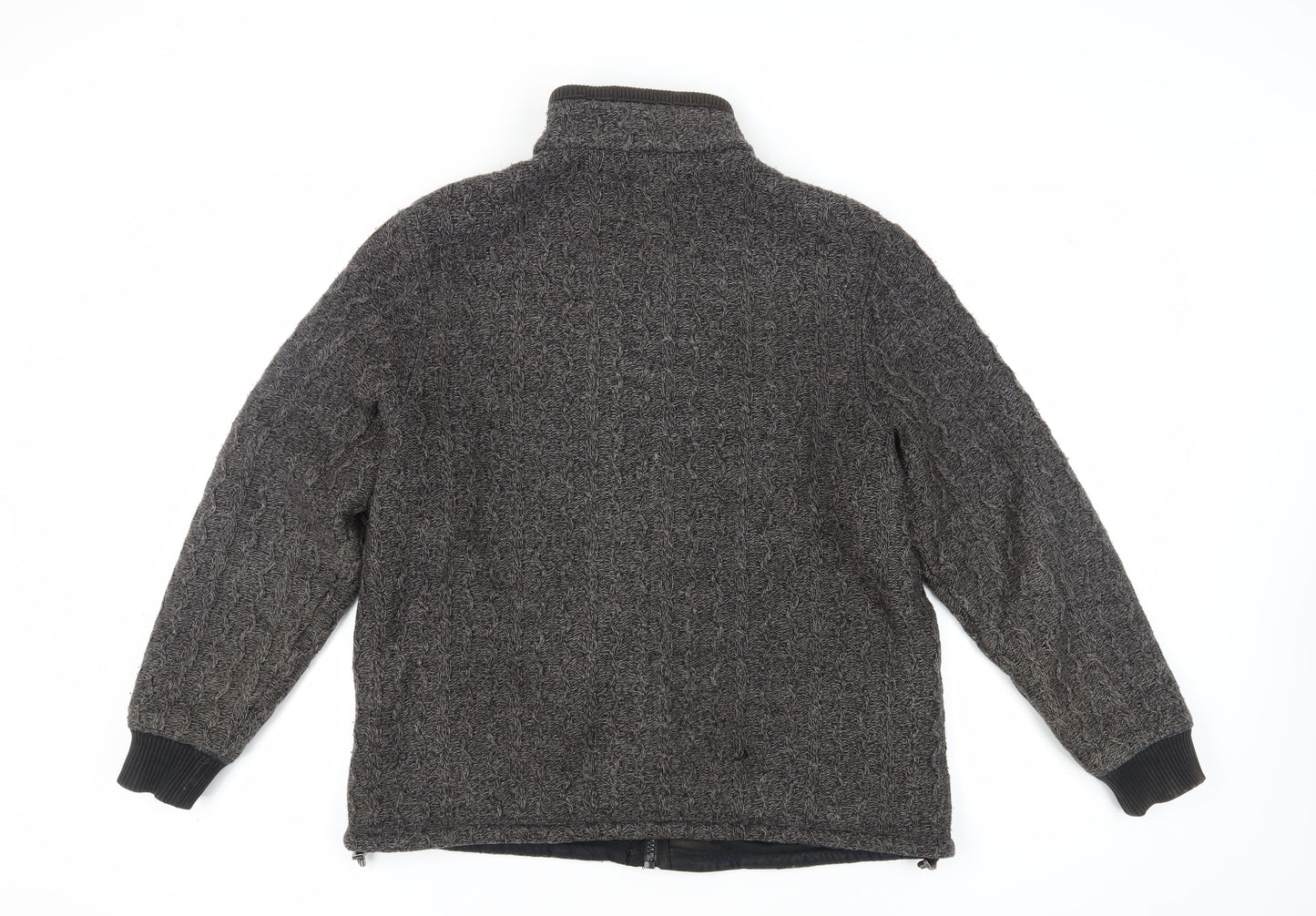 Marks and Spencer Men's Grey XL Full Zip Jumper