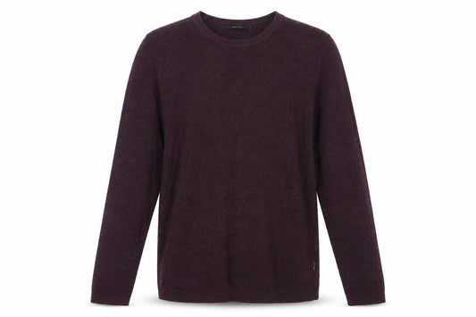 Jack & Jones Premium Men’s Purple Waffle-Knit Pullover M