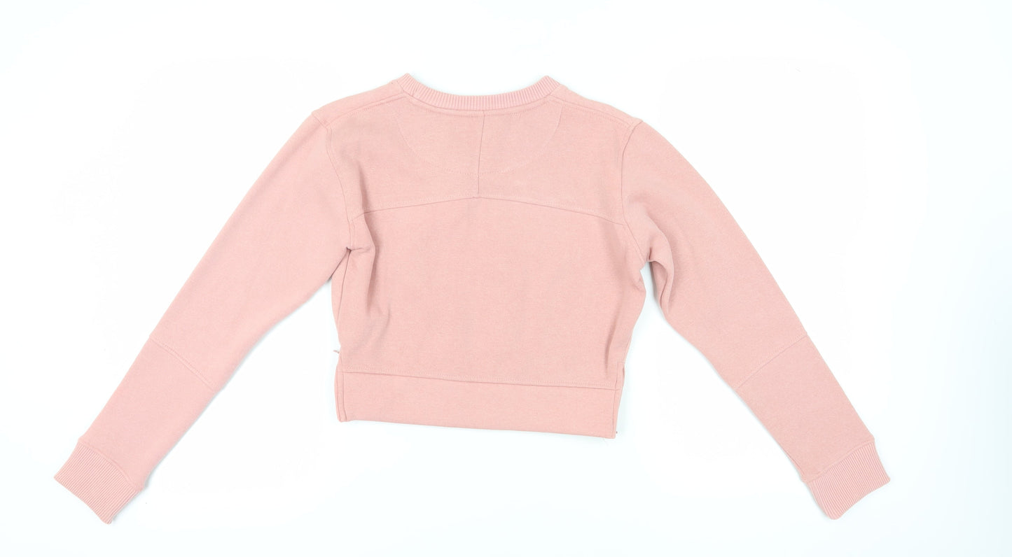 Firetrap Women's Pink Logo Pullover Sweatshirt Size 10