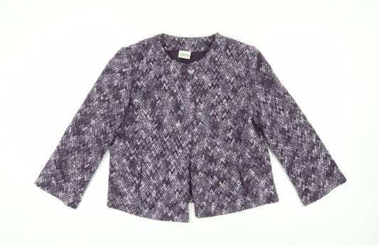 Eastex Women's Purple Chevron Blazer, Size 16