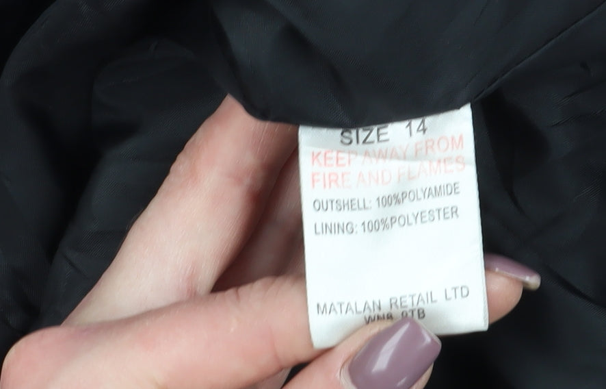 Glacier Point Women's Black Parka Jacket Size 14