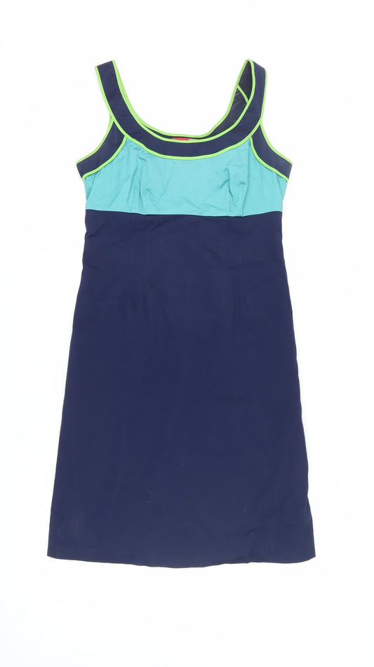Boden Women's Blue Sheath Dress, Size 12, Spring Style