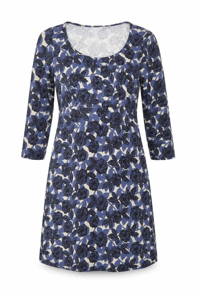 Boden Women's Blue Floral Shift Dress Size 10