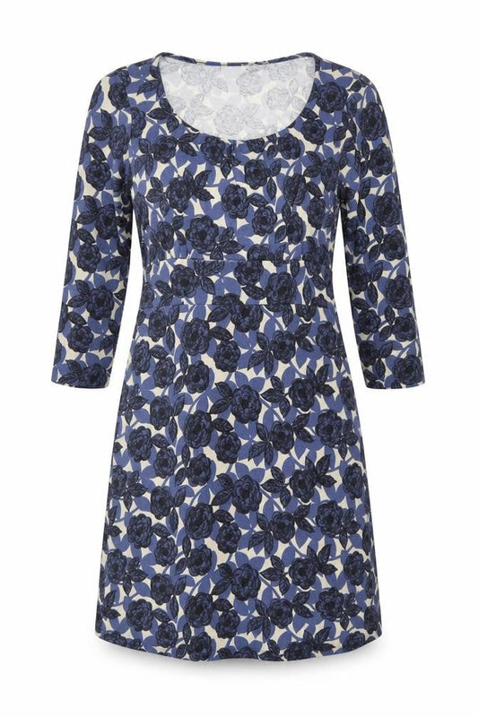 Boden Women's Blue Floral Shift Dress Size 10