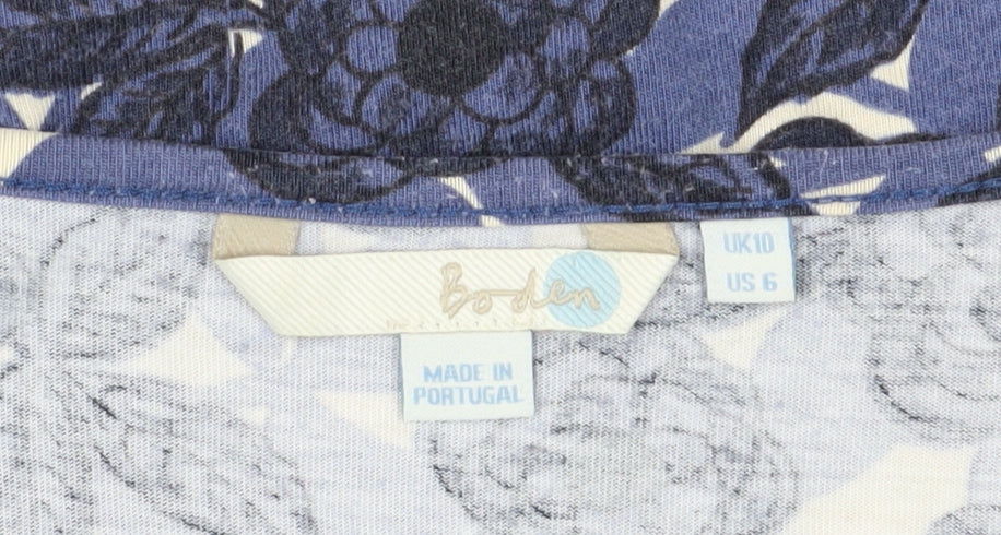 Boden Women's Blue Floral Shift Dress Size 10