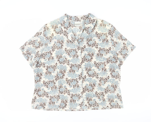 Eastex Women's Multicoloured Floral Button-Up