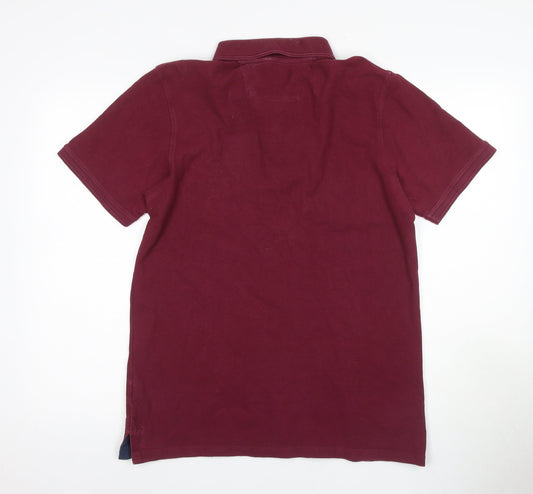 Maine New England Men’s Red Polo Shirt S Casual Style