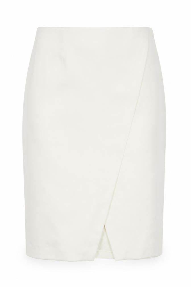 Marks and Spencer Women's Ivory Pencil Skirt 14