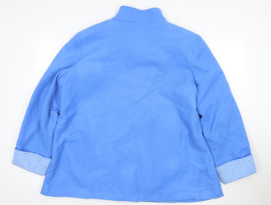 Anne De Lancay Women's Blue Basic Jacket L