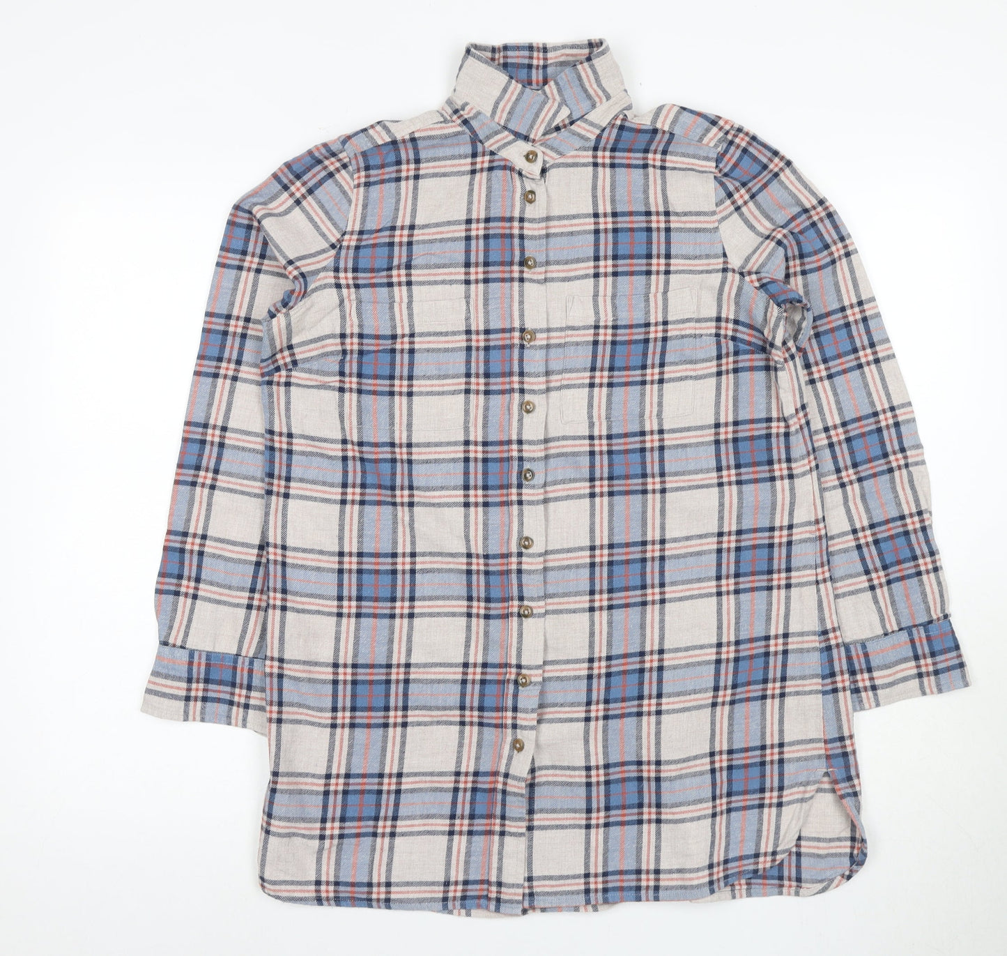 Fat Face Women's Multicoloured Plaid Button-Up Shirt